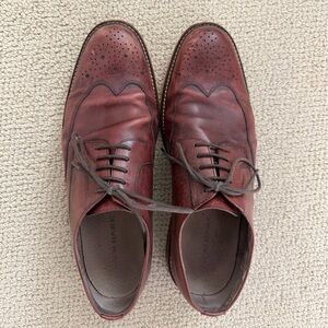 Banana Republic Men's Burgundy Leather Oxfords